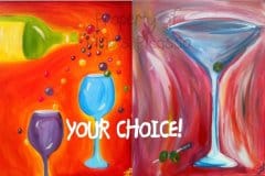 E-Wine Glasses or Martini