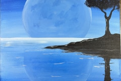 Moon  reflects