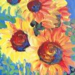 Abstract Sunflowers