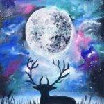 Moonlight deer