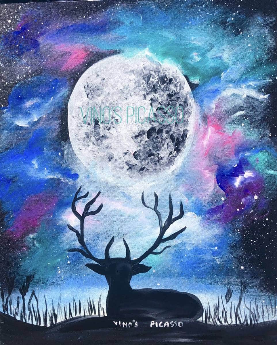 Moonlight deer